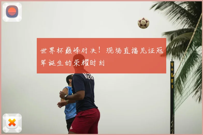 世界杯巅峰对决！现场直播见证冠军诞生的荣耀时刻